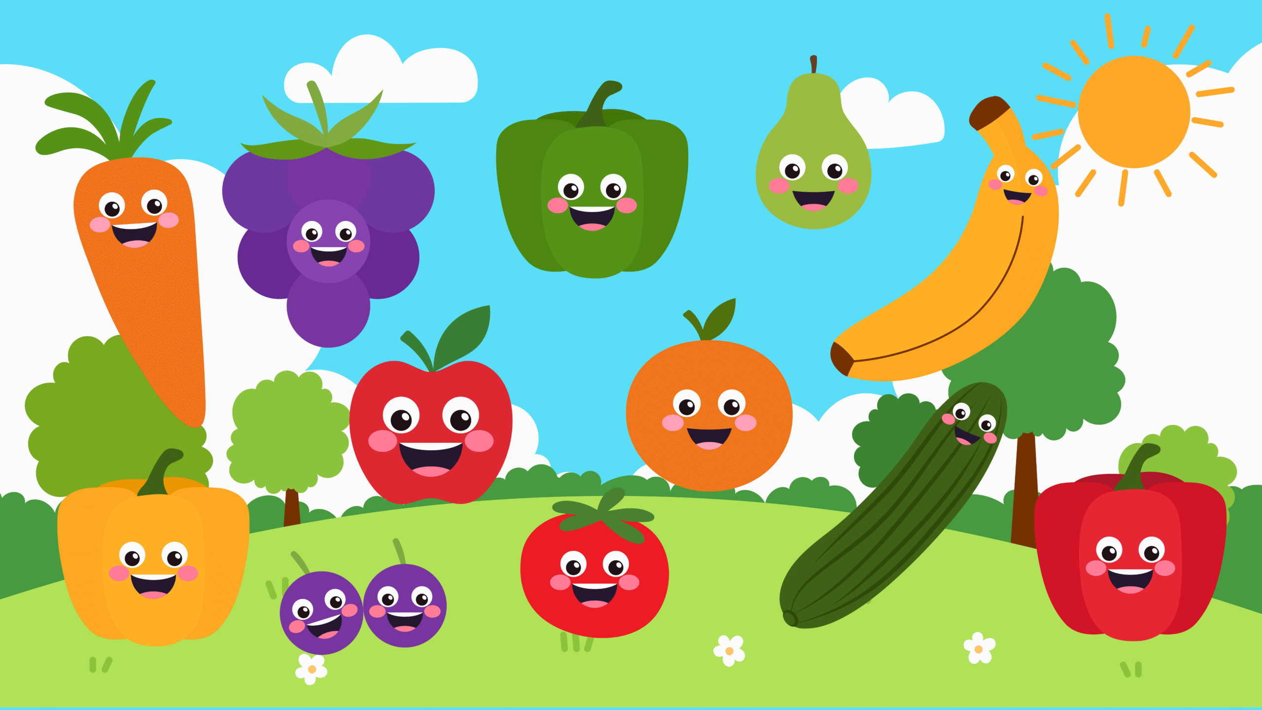 Fruits & Vegetables Songs for Kids Playlist thumbnail