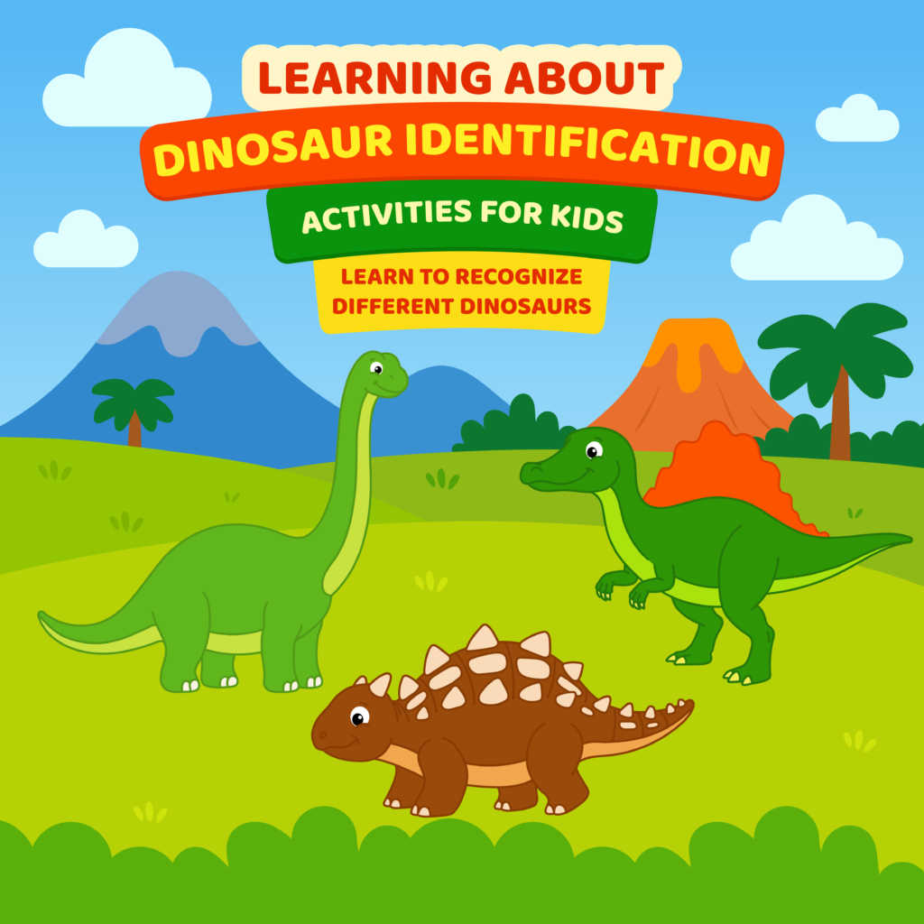 Dinosaur identification activities for preschool and kindergarten